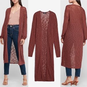 Cocoa Ribbed Duster